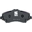 2007-2017 Jeep Wrangler - Front and Rear Brake Pad Set, Semi-Metallic - Front, Ceramic - Rear, Except Heavy Duty Brakes
