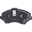 2007-2017 Jeep Wrangler - Front and Rear Brake Pad Set, Semi-Metallic - Front, Ceramic - Rear, Except Heavy Duty Brakes