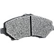 2007-2017 Jeep Wrangler - Front and Rear Brake Pad Set, Semi-Metallic - Front, Ceramic - Rear, Except Heavy Duty Brakes