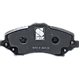 2007-2017 Jeep Wrangler - Front and Rear Brake Pad Set, Semi-Metallic - Front, Ceramic - Rear, Except Heavy Duty Brakes