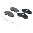 Front and Rear Brake Pad Set, Semi-Metallic - Front, Ceramic - Rear, For Models with Heavy Duty Brakes