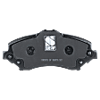 Front and Rear Brake Pad Set, Semi-Metallic - Front, Ceramic - Rear, For Models with Heavy Duty Brakes