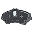 Front and Rear Brake Pad Set, Semi-Metallic - Front, Ceramic - Rear, For Models with Heavy Duty Brakes