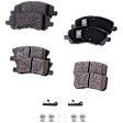 2017 Jeep Compass - Front and Rear Ceramic Brake Pad Set, 2.4L 4Cyl, enginedesignationname: ED3; Code BR1, BRF, BRG or BRJ; Production Date To 09/21/2016, Pro-Line Series