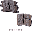 2017 Jeep Compass - Front and Rear Ceramic Brake Pad Set, 2.4L 4Cyl, enginedesignationname: ED3; Code BR1, BRF, BRG or BRJ; Production Date To 09/21/2016, Pro-Line Series