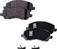 2017 Jeep Compass - Front and Rear Ceramic Brake Pad Set, 2.4L 4Cyl, enginedesignationname: ED3; Code BR1, BRF, BRG or BRJ; Production Date To 09/21/2016, Pro-Line Series