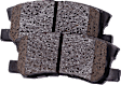 2017 Jeep Compass - Front and Rear Ceramic Brake Pad Set, 2.4L 4Cyl, enginedesignationname: ED3; Code BR1, BRF, BRG or BRJ; Production Date To 09/21/2016, Pro-Line Series