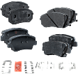 Front and Rear Brake Pad Sets, Ceramic - Front; Organic - Rear, Pro-Line Series