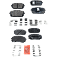 2007 Kia Rondo - Front and Rear Ceramic Brake Pad Set, 2.4L 4Cyl, Pro-Line Series