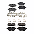 2008 Mini Cooper - Front and Rear Organic Brake Pad Set, 1.6L 4Cyl, Pro-Line Series