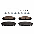 2012 Toyota Highlander - Front and Rear Ceramic Brake Pad Set, 2.7L 4Cyl, Pro-Line Series