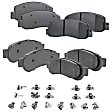 2009 Ford F-350 Super Duty - Front and Rear Semi-metallic Brake Pad Set, 5.4L 8Cyl, Single or Dual Rear Wheels, Pro-Line Series