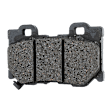 Front and Rear Brake Pad Sets, Organic, Hardware Includes (2) Pieces Pad Clip, Sport(Performance Package)/Red Sport 400 Models, Pro-Line Series