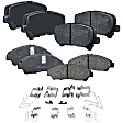 Front and Rear Brake Pad Sets, Ceramic - Front; Organic - Rear, Pro-Line Series