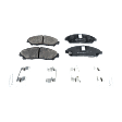 Front and Rear Brake Pad Sets, Ceramic - Front; Organic - Rear, Pro-Line Series