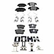 2015 Honda CR-Z - Front and Rear Ceramic Brake Pad Set, 1.5L 4Cyl, Pro-Line Series
