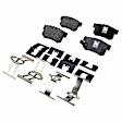 2015 Honda CR-Z - Front and Rear Ceramic Brake Pad Set, 1.5L 4Cyl, Pro-Line Series