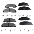 2014 Ram 2500 - Front and Rear Semi-metallic Brake Pad Set, 6.7L 6Cyl, Pro-Line Series