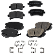 2015 Chevrolet Malibu - Front and Rear Front-Ceramic/Rear-Organic Brake Pad Set, 2.5L 4Cyl, Pro-Line Series