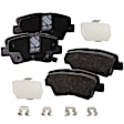 2013 Hyundai Sonata - Front and Rear Ceramic - Front, Organic - Rear Brake Pad Set, 300mm Front Disc, Pro-Line Series