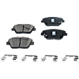 2013 Hyundai Sonata - Front and Rear Ceramic - Front, Organic - Rear Brake Pad Set, 300mm Front Disc, Pro-Line Series