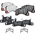 2014 Volkswagen Touareg - Front and Rear Organic Brake Pad Set, 3.0L 6Cyl, Pro-Line Series
