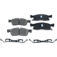 Front and Rear Brake Pad Sets, Pro-Line Series, Ceramic Pad Material
