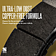 Front and Rear Brake Pad Sets, Pro-Line Series, Ceramic Pad Material