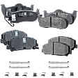 Front and Rear Brake Pad Sets, Pro-Line Series, Ceramic - Front; Semi-Metallic - Rear Pad Material