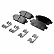 2015 Chevrolet Cruze - Front and Rear Front-Organic/Rear-Ceramic Brake Pad Set, 1.4L 4Cyl, GAS, Pro-Line Series