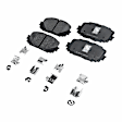 2012 Toyota Yaris - Front and Rear Brake Pad Sets, Organic - Front; Ceramic - Rear, Pro-Line Series