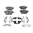 2012 Toyota Yaris - Front and Rear Brake Pad Sets, Organic - Front; Ceramic - Rear, Pro-Line Series