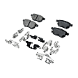 2012 Toyota Yaris - Front and Rear Brake Pad Sets, Organic - Front; Ceramic - Rear, Pro-Line Series