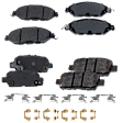 2014 Nissan Pathfinder - Front and Rear Ceramic Brake Pad Set, engdesig: VQ35DE, Naturally Aspirated, GAS, Nissan Engine, Pro-Line Series