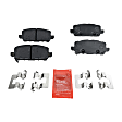 Front and Rear Brake Pad Sets, Ceramic - Front; Organic - Rear, Pro-Line Series