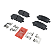Front and Rear Brake Pad Sets, Ceramic - Front; Organic - Rear, Pro-Line Series