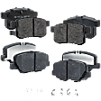 2017 Honda Accord - Front and Rear Ceramic Brake Pad Set, Coupe, 3.5L 6Cyl,  enginedesignationname : J35Y1, Pro-Line Series