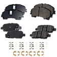 2015 Infiniti Q50 - Front and Rear Ceramic Brake Pad Set, engdesig: VQ35HR, Naturally Aspirated, FULL HYBRID EV-GAS (FHEV), Nissan Engine, Pro-Line Series