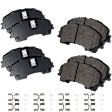 2015 Infiniti Q50 - Front and Rear Ceramic Brake Pad Set, engdesig: VQ35HR, Naturally Aspirated, FULL HYBRID EV-GAS (FHEV), Nissan Engine, Pro-Line Series