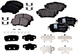 Front and Rear Brake Pad Sets, Ceramic, Pro-Line Series