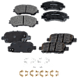 2021 Nissan Rogue Sport - Front and Rear Ceramic Brake Pad Set, 2.0L 4Cyl, engdesig: MR20DD, Naturally Aspirated, GAS, Nissan Engine, Pro-Line Series