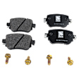 2015 Volkswagen Golf - Front and Rear Organic Brake Pad Set, Production Date To 09/21/2014, Pro-Line Series