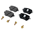 2015 Volkswagen Golf - Front and Rear Organic Brake Pad Set, Production Date To 09/21/2014, Pro-Line Series