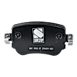2015 Volkswagen Golf - Front and Rear Organic Brake Pad Set, Production Date To 09/21/2014, Pro-Line Series