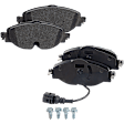 2015 Volkswagen Golf - Front and Rear Organic Brake Pad Set, Production Date To 09/21/2014, Pro-Line Series