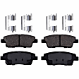Front and Rear Brake Pad Sets, Ceramic - Front; Organic - Rear, Pro-Line Series