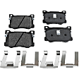 Front and Rear Brake Pad Sets, Ceramic - Front; Organic - Rear, Pro-Line Series