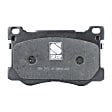 Front and Rear Brake Pad Sets, Ceramic - Front; Organic - Rear, Pro-Line Series