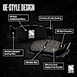 Front and Rear Brake Pad Sets, Ceramic - Front; Organic - Rear, Pro-Line Series