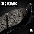 Front and Rear Brake Pad Sets, Ceramic - Front; Organic - Rear, Pro-Line Series
